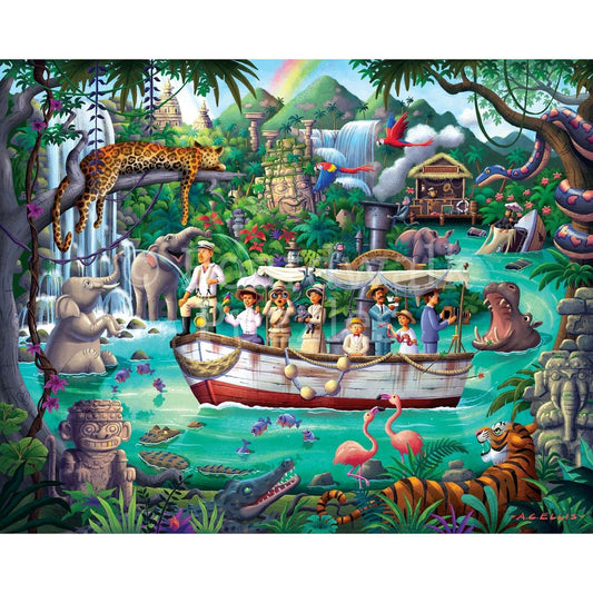 Jungle River Expedition 1000 Piece Jigsaw Puzzle Boardwalk - BIG FRENCHIES