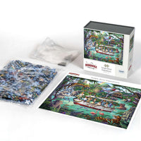 Jungle River Expedition 1000 Piece Jigsaw Puzzle Boardwalk - BIG FRENCHIES