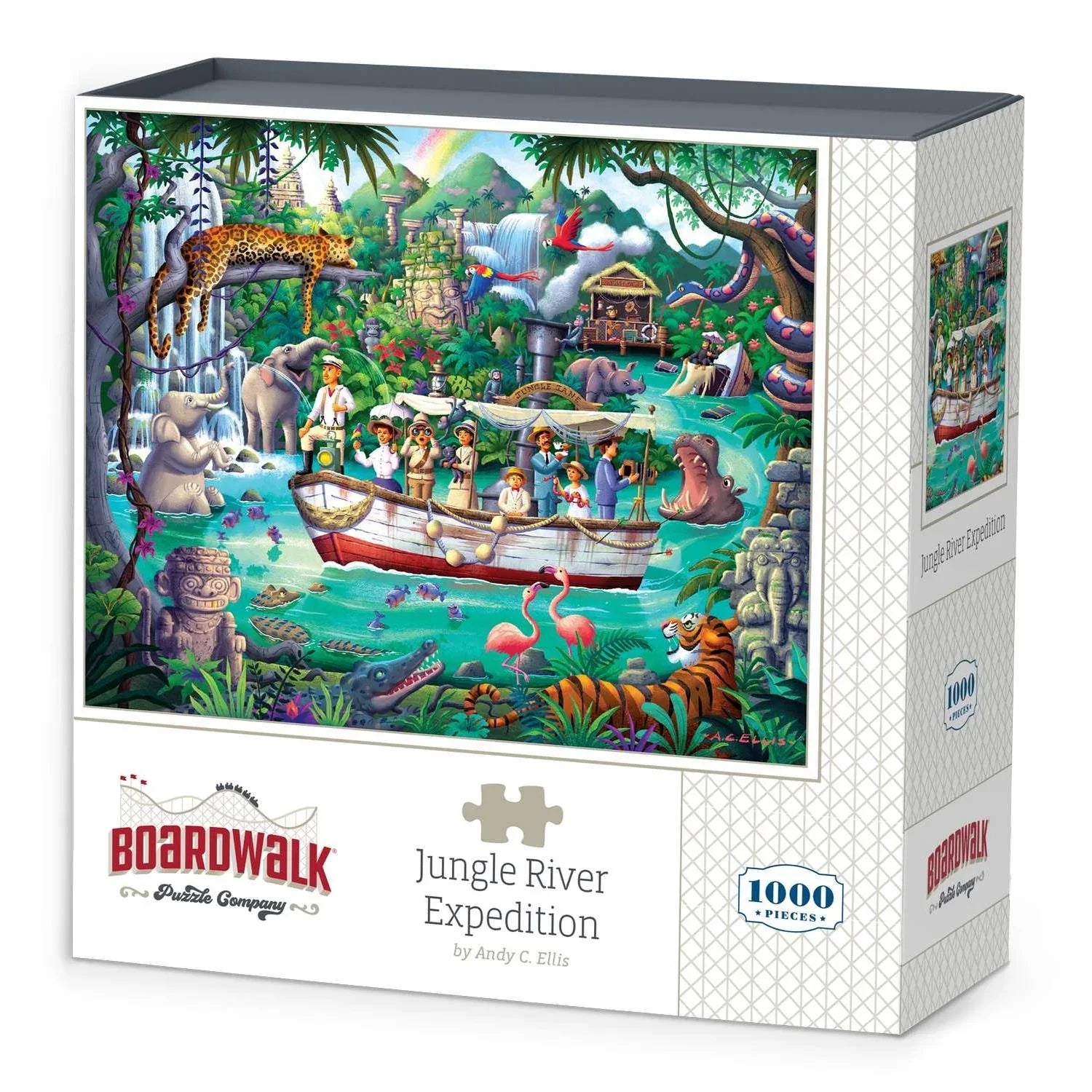Jungle River Expedition 1000 Piece Jigsaw Puzzle Boardwalk - BIG FRENCHIES