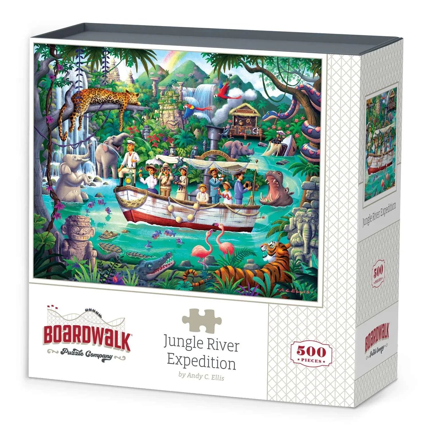 Jungle River Expedition 500 Piece Jigsaw Puzzle Boardwalk - BIG FRENCHIES