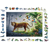 Jungle Tiger 500 Piece Wood Jigsaw Puzzle Ravensburger