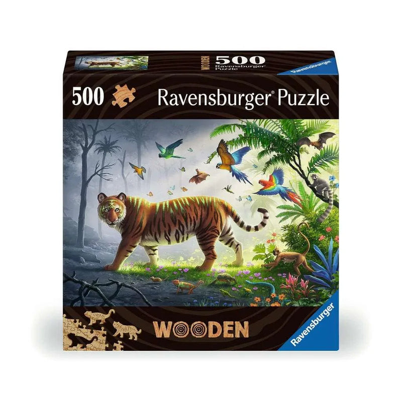 Jungle Tiger 500 Piece Wood Jigsaw Puzzle Ravensburger - BIG FRENCHIES
