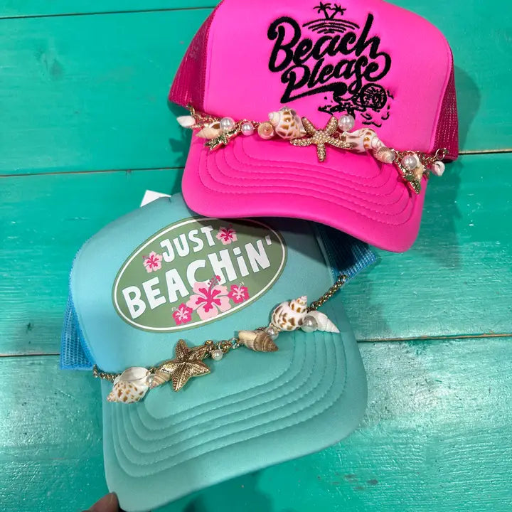 Just Beachin' Trucker Hat - BIG FRENCHIES