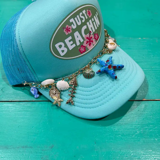 Just Beachin' Trucker Hat - BIG FRENCHIES