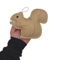 Rustic Jute Squirrel Dog Chew Toy – Non-Toxic & Safe, Soft & Gentle - BIG FRENCHIES