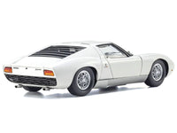 Lamborghini Miura P 400 White 1/18 Diecast Model Car by Kyosho