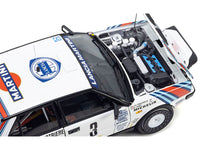 Lancia Delta HF 4WD #3 Juha Kankkunen - Juha Piironen "Martini Racing" Winner "Olympus Rally" (1987) 1/18 Diecast Model Car by Kyosho