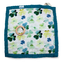 Kanga Care Reversible Teething Blanket Lovey :: Clover