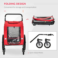2-In-1 Pet Bike Trailer Stroller - BIG FRENCHIES