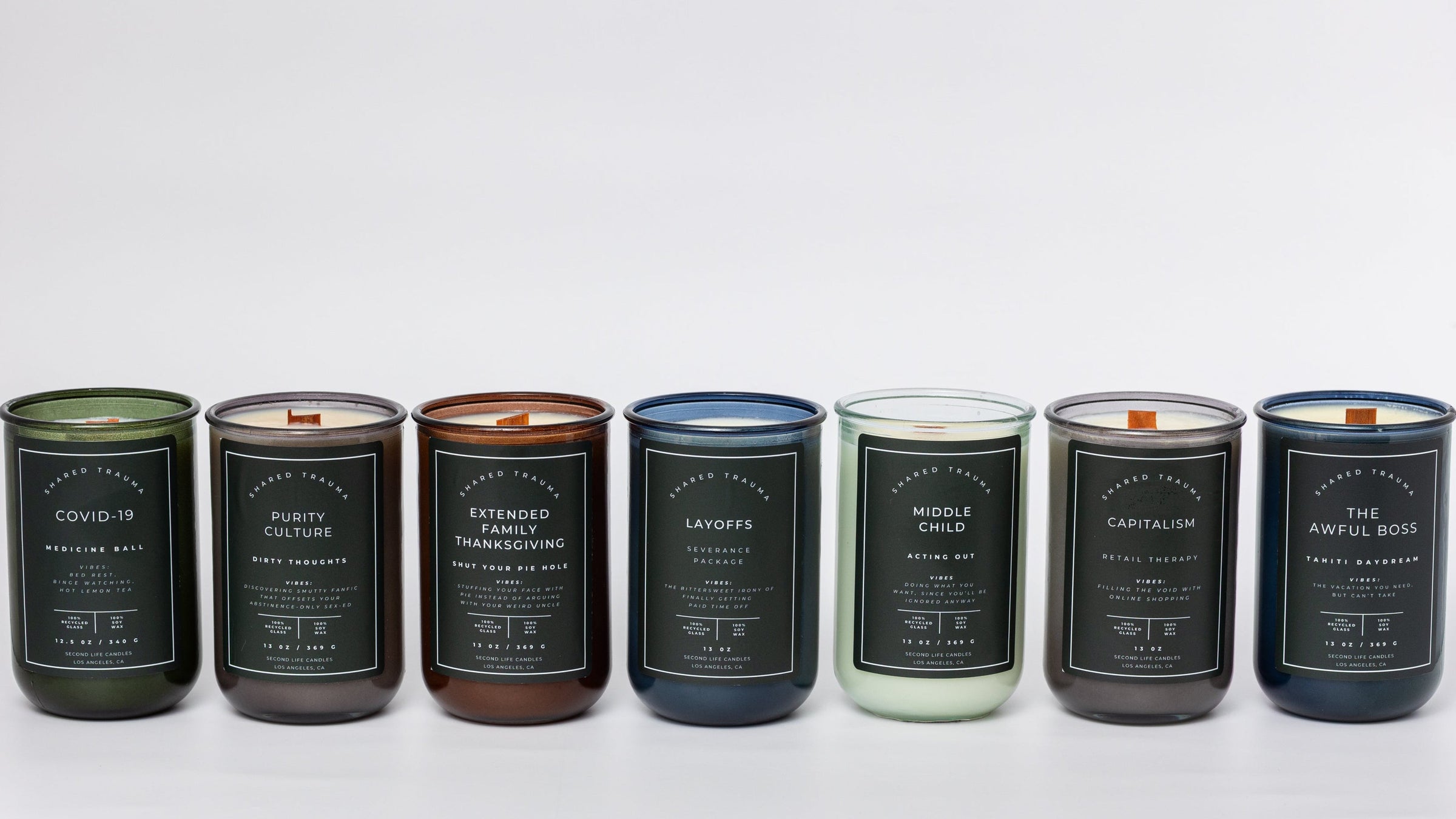 Shared Trauma Candles - Middle Child - 13 Oz Crackling Wood Wick - Ginger & Saffron - BIG FRENCHIES