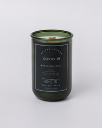 Shared Trauma Candles - Covid-19 - 13 Oz Crackling Wood Wick - Lemon, Peach, and Mint Tea - BIG FRENCHIES