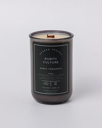 Shared Trauma Candles - Purity Culture - 13 Oz Crackling Wood Wick - Lavender & Smoked Vanilla - BIG FRENCHIES