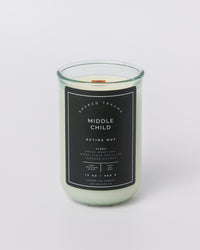 Shared Trauma Candles - Middle Child - 13 Oz Crackling Wood Wick - Ginger & Saffron - BIG FRENCHIES