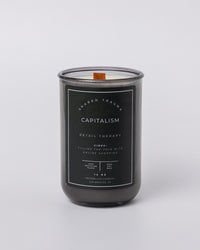 Shared Trauma Candles - Capitalism - 13 Oz Crackling Wood Wick - Tulips & Gardenia - BIG FRENCHIES