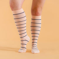 Knee-High Compression Socks - 3 Pack Stripes