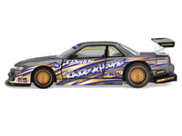 Nissan Silvia S13-R "Kaido Drift V1" RHD (Designed by Jun Imai) Gray Metallic with Graphics "Kaido House" Special 1/64 Diecast Model Car by Mini GT
