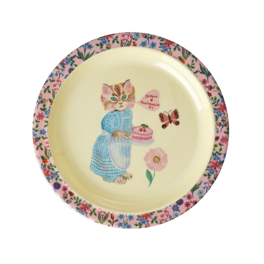 Kids Plate - Pink - Nathalie Lété Print