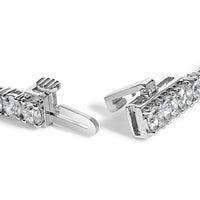 IGI Certified 14K White Gold 6.0 Cttw Lab Grown Diamond Tennis Bracelet
