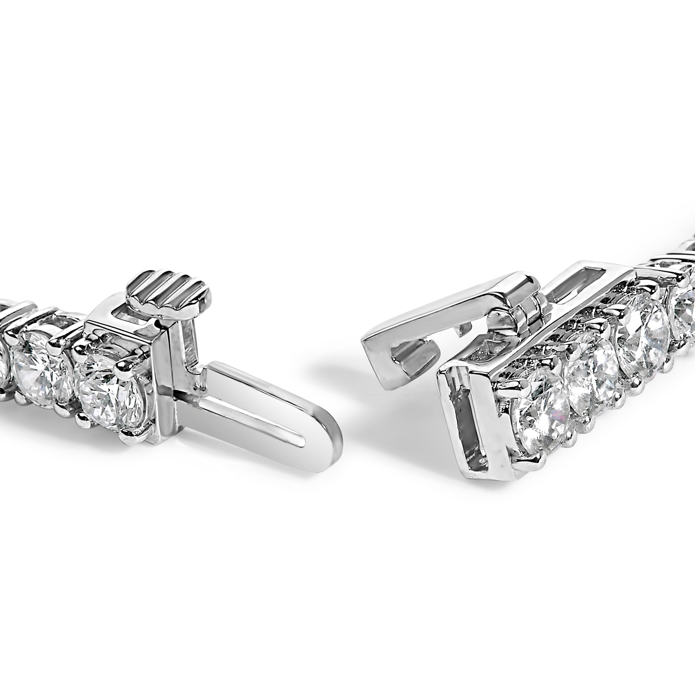 IGI Certified 14K White Gold 6.0 Cttw Lab Grown Diamond Tennis Bracelet