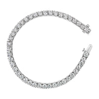 IGI Certified 14K White Gold 6.0 Cttw Lab Grown Diamond Tennis Bracelet