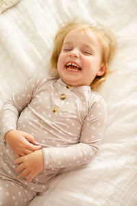 Oopsie Daisy 2pc Henley Bamboo Pajamas - Sizes Newborn & Up! - BIG FRENCHIES