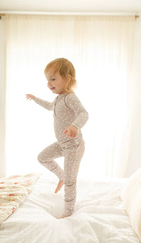 Oopsie Daisy 2pc Henley Bamboo Pajamas - Sizes Newborn & Up! - BIG FRENCHIES