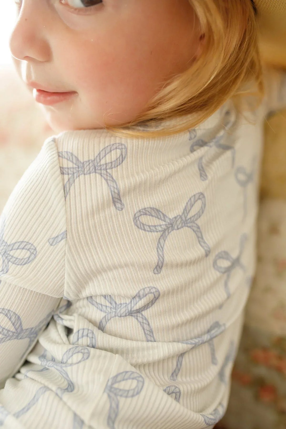 Blue Belle Ribbed Bamboo Zippy Pajamas - BIG FRENCHIES