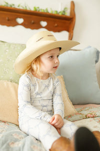 Blue Belle 2pc Ribbed Bamboo Pajamas - BIG FRENCHIES