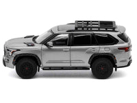 Toyota Sequoia TRD PRO Silver Metallic with Roof Rack 1/64 Diecast Model Car by GCD