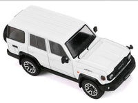 Toyota Land Cruiser (J76) RHD (Right Hand Drive) White 1/64 Diecast Model Car by GCD
