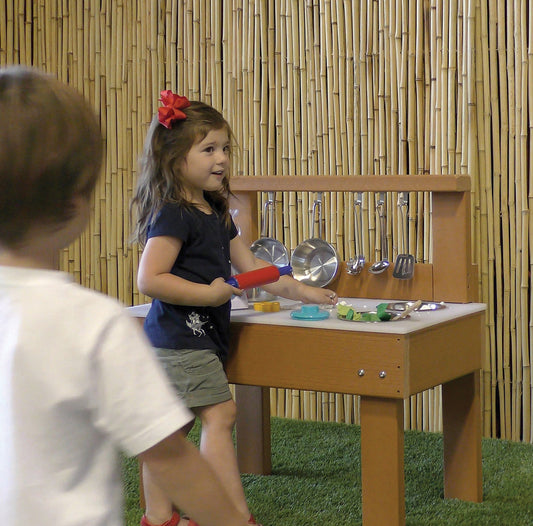 KSO-MT3018 Kids' Station Indoor/Outdoor  Mud Kitchen with Utensils