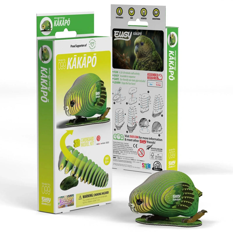 Kakapo 3D Cardboard Model Kit Eugy - BIG FRENCHIES