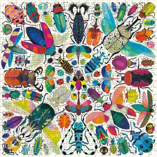 Kaleido-Beetles 500 Piece Jigsaw Puzzle Mudpuppy - BIG FRENCHIES