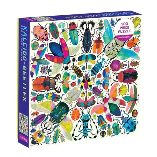 Kaleido-Beetles 500 Piece Jigsaw Puzzle Mudpuppy - BIG FRENCHIES