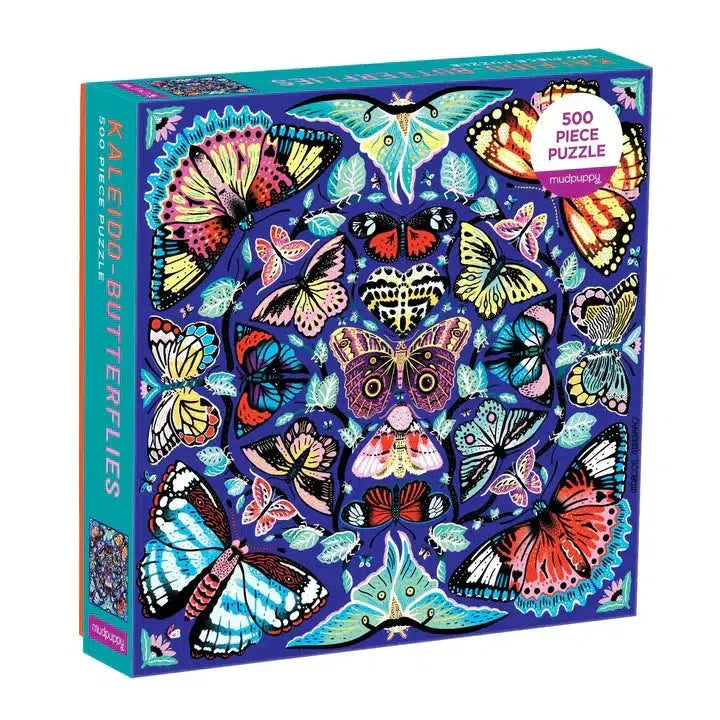 Kaleido-Butterflies 500 Piece Jigsaw Puzzle Mudpuppy - BIG FRENCHIES
