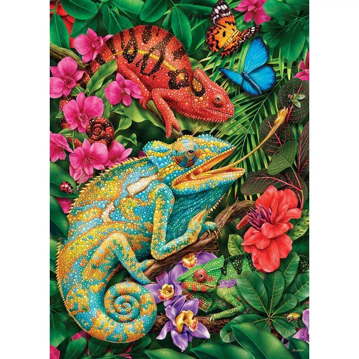 Karma Chameleon 1000 Piece Jigsaw Puzzle Cobble Hill - BIG FRENCHIES
