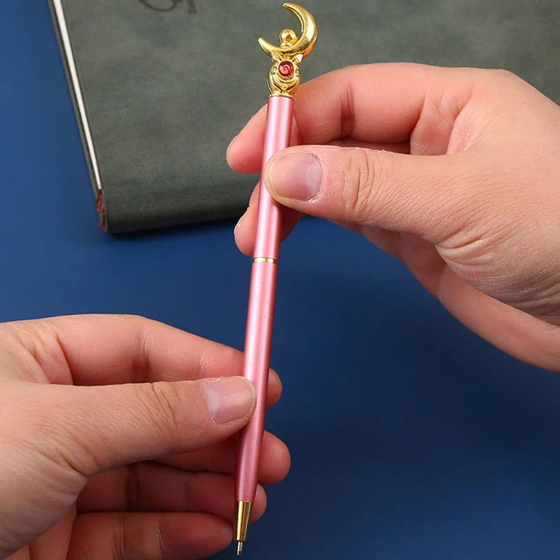 Kawaii Sailor Moon Ballpoint Pen, Black Office Pen Stationery Supplies School Student Gifts