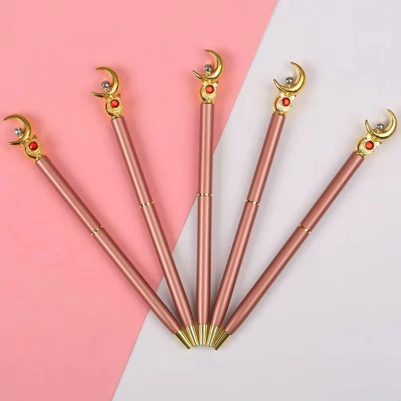 Kawaii Sailor Moon Ballpoint Pen, Black Office Pen Stationery Supplies School Student Gifts