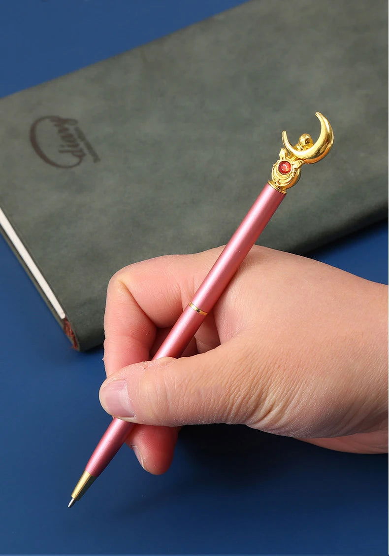 Kawaii Sailor Moon Ballpoint Pen, Black Office Pen Stationery Supplies School Student Gifts