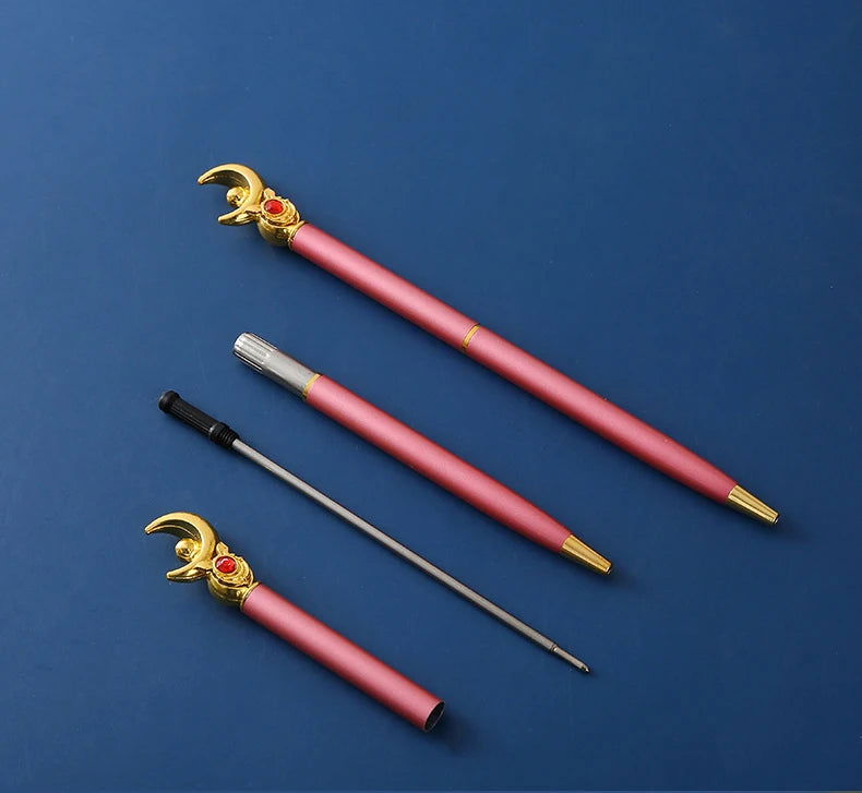Kawaii Sailor Moon Ballpoint Pen, Black Office Pen Stationery Supplies School Student Gifts