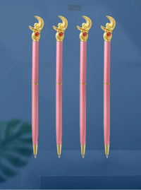 Kawaii Sailor Moon Ballpoint Pen, Black Office Pen Stationery Supplies School Student Gifts