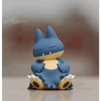 Kawaii Sleeping Snorlax, Gonbe, Psyduck Pokemon Anime Figure Set