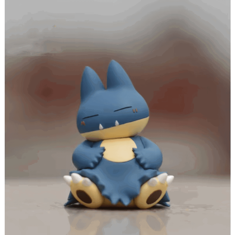 Kawaii Sleeping Snorlax, Gonbe, Psyduck Pokemon Anime Figure Set