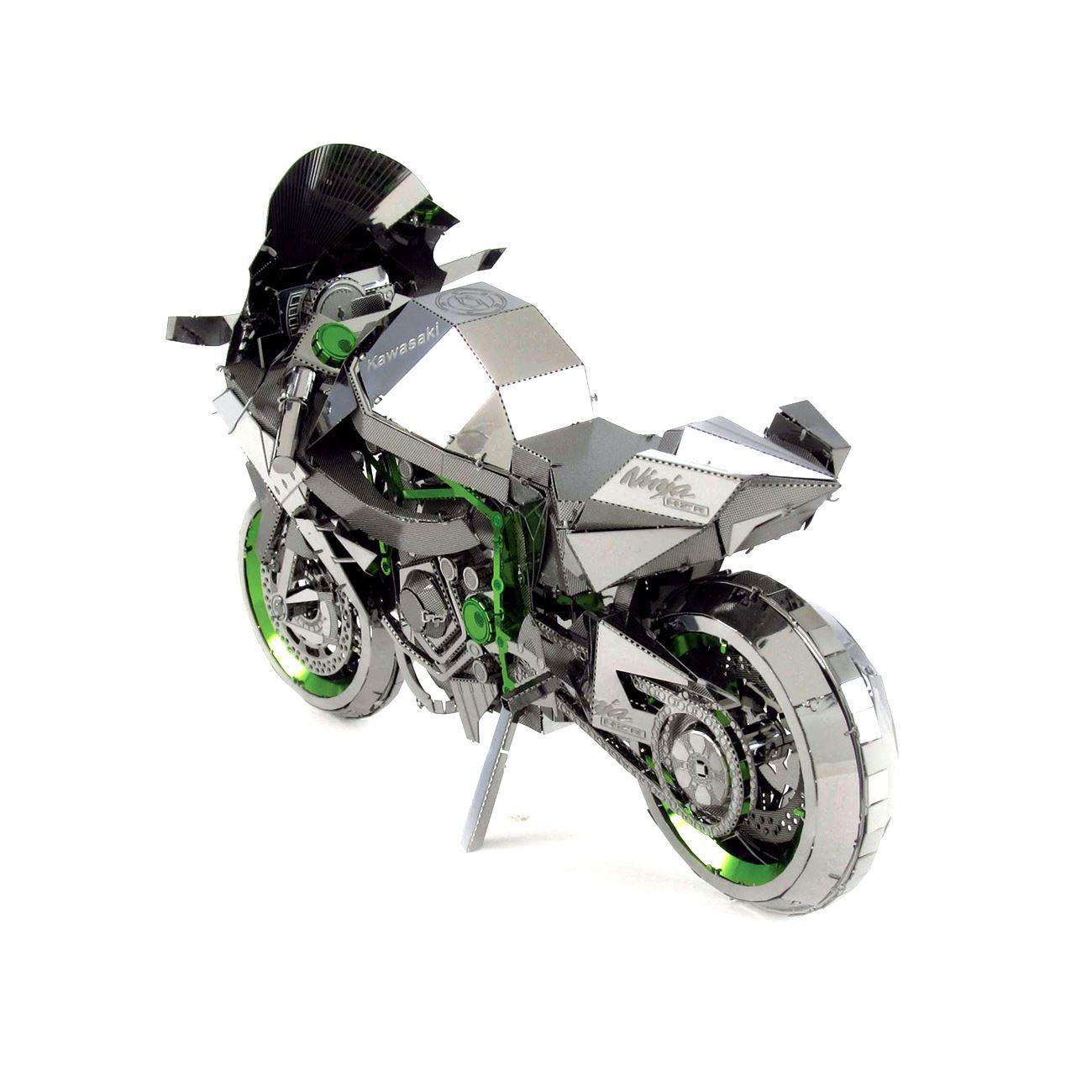 Kawasaki Ninja H2R Motorcycle Premium 3D Steel Model Kit Metal Earth