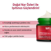 Weleda Organic Pomegranate Night Cream - Anti-Aging Moisturizer for Dry Skin, 1.35 fl oz