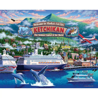 Ketchikan Alaska 210 Piece Jigsaw Puzzle Boardwalk - BIG FRENCHIES