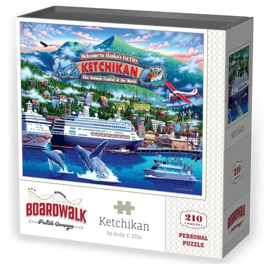 Ketchikan Alaska 210 Piece Jigsaw Puzzle Boardwalk - BIG FRENCHIES