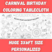 Carnival Coloring Tablecloth - BIG FRENCHIES