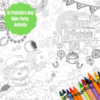 St. Patrick's Day Coloring Tablecloth - BIG FRENCHIES