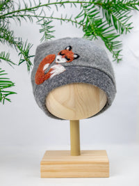 Sleeping Fox Cashmere Hat - Child - BIG FRENCHIES